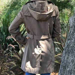 Calvin Klein brown rain coat